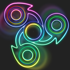 Fidget Spinner Neon